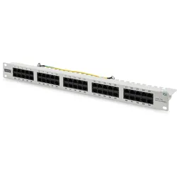 Digitus CAT 3 ISDN Patch Panel, ungeschirmt, grau