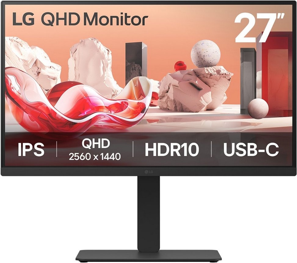LG Electronics LG 27BA75QB-B 27 Zoll WQHD IPS LED 16:9 100 Hz Office Monitor 27BA75QB-B.AEU
