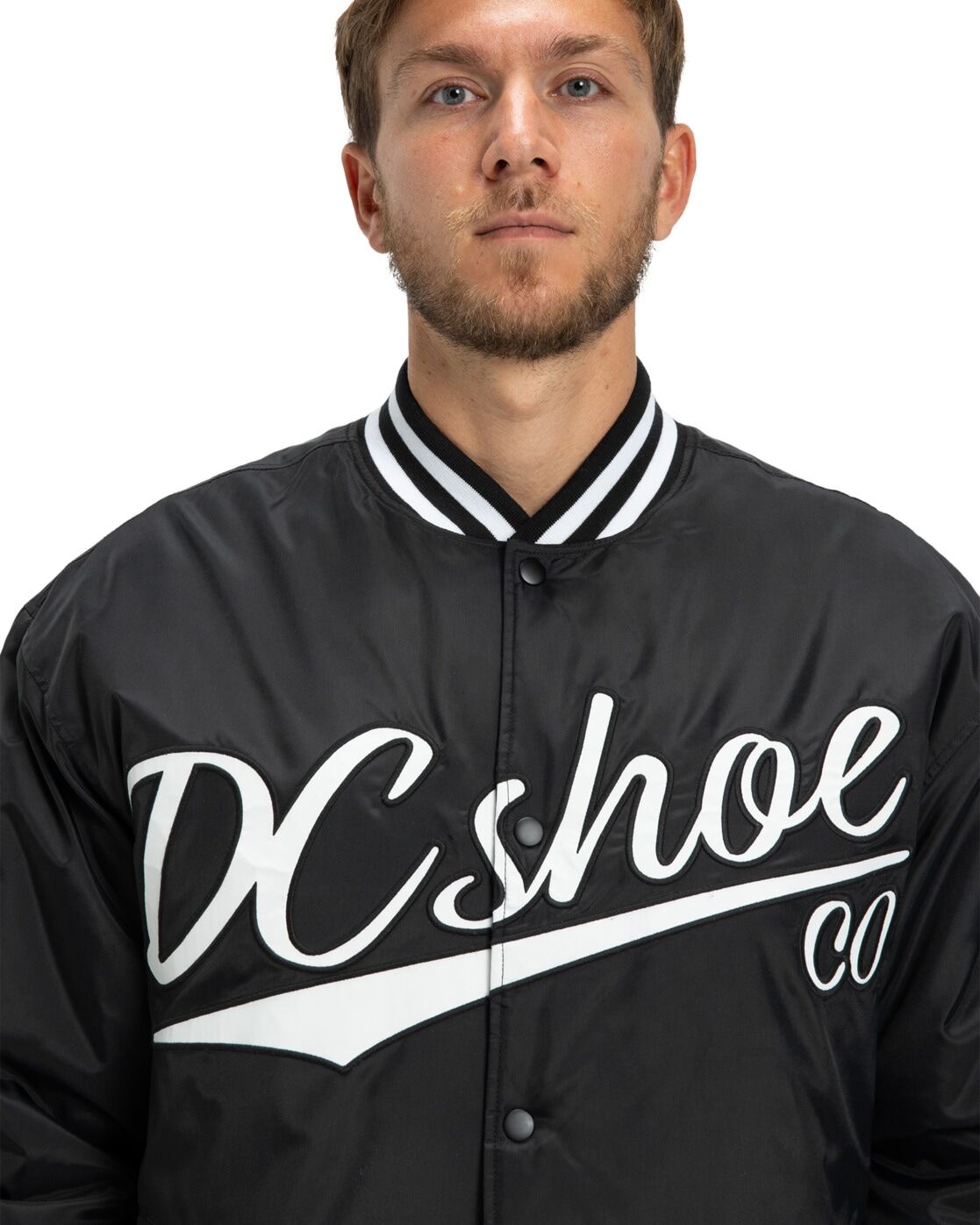 Blouson DC SHOES "Substitute Bomber", Herren, Gr. XS, schwarz-weiß (schwarz), Obermaterial: 100% Nylon., Jacken Blouson