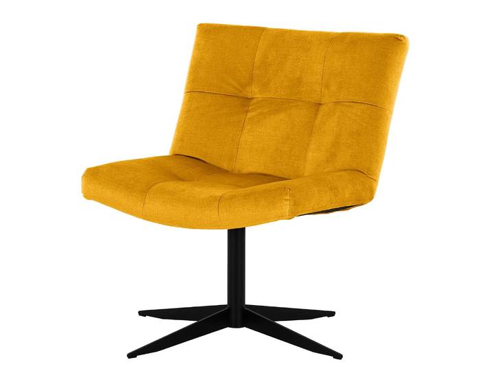 Sessel Mandes Gelb/Gelb Microfaser Faria 67 x 82 x 74cm