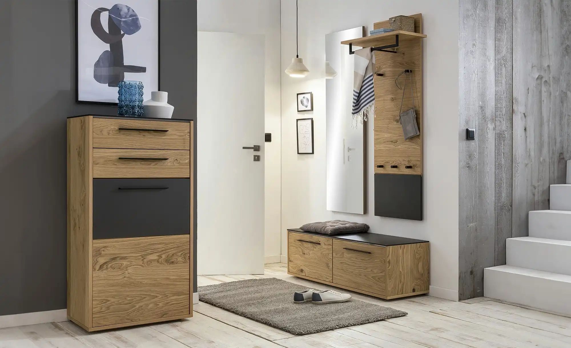 Höffner Schuhbank  Limit ¦ holzfarben ¦ Maße (cm): B: 121 H: 39 T: 40.0