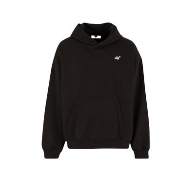 Kapuzenpullover DEF "DEF DEF Not a Follower Hoodie", Herren, Gr. M, braun (jet schwarz washed), 80% Baumwolle, 20% Polyester, mehrfarbig, oversize, ohne Ausschnitt, Pullover Kapuzenpullover