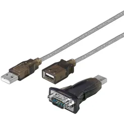 USB - RS232 Konverter / Adapter mit USB Verlängerung