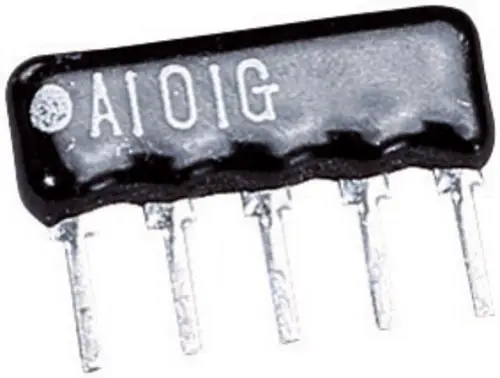 416010 Widerstandsnetzwerk 4.7kΩ radial bedrahtet SIP-4+1 0.125W