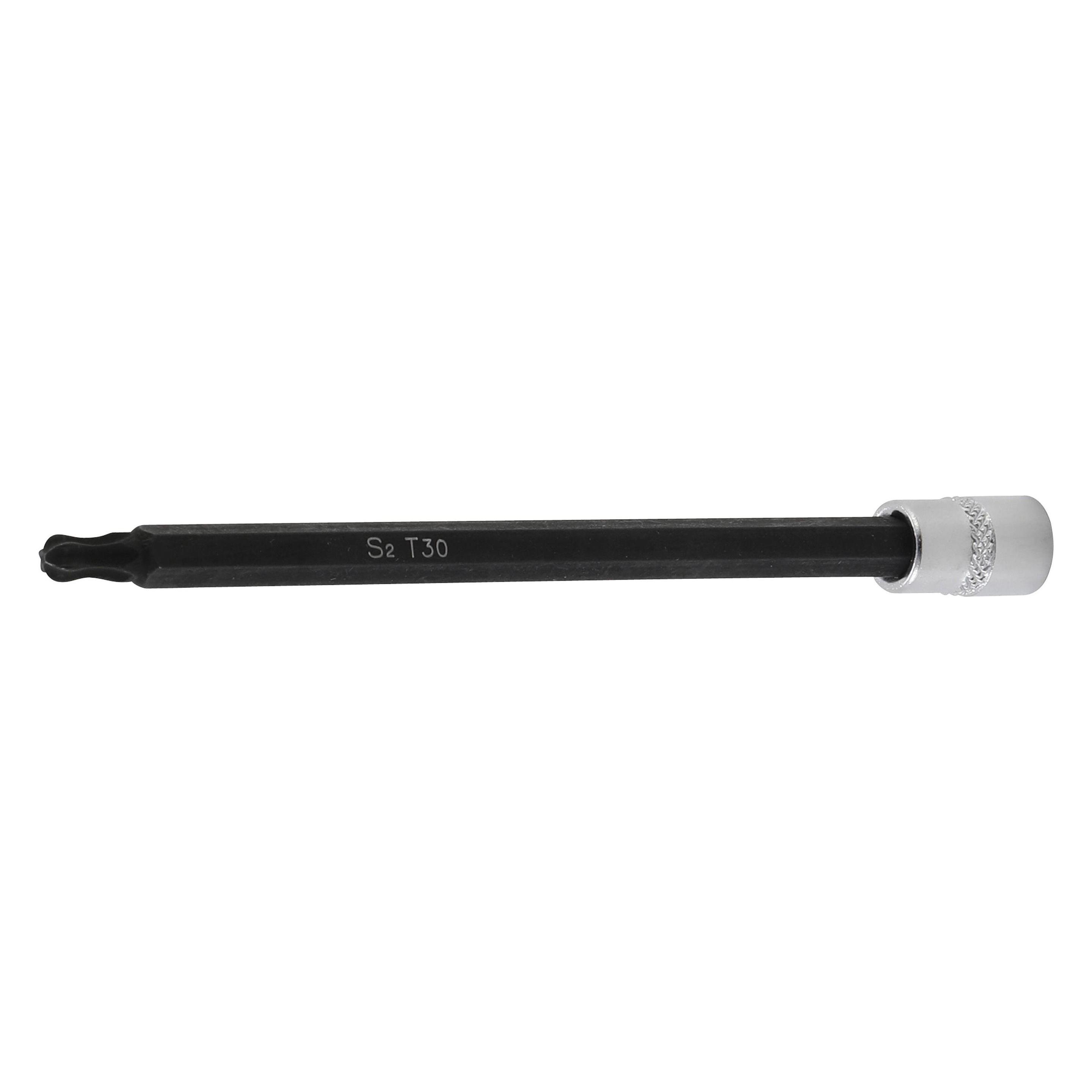 BGS Bit-Einsatz Antrieb Innenvierkant 6,3 mm (1/4") T-Profil (für Torx) mit Kugelkopf T30 (8618-T30)