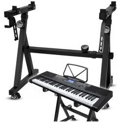 Suprimo KEY 3 stojak statyw klawiszowy z blokowany (Keyboard), Instrumentenständer + Halter, Schwarz