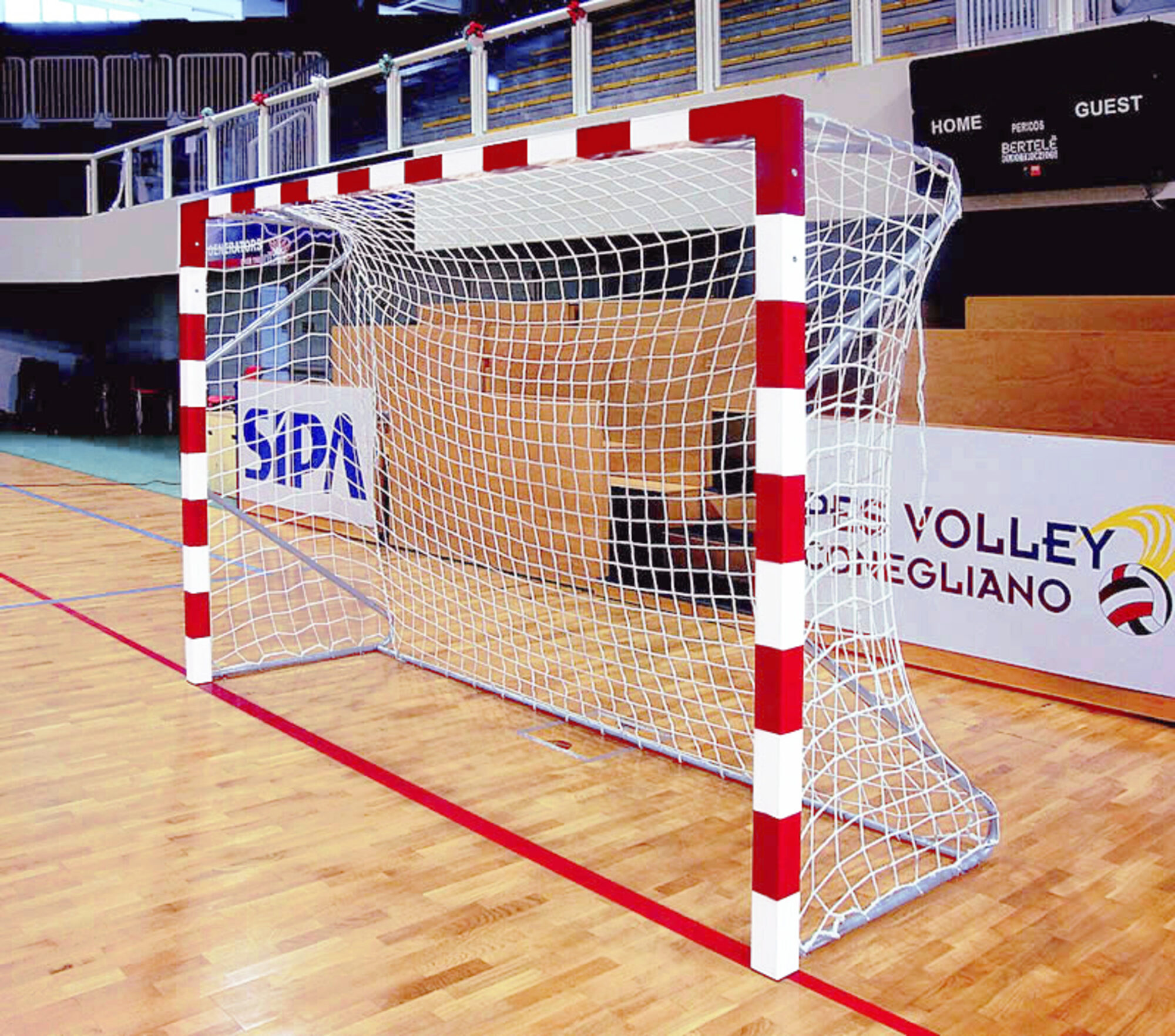 Handballtor zum Einbetonieren aus Aluminium