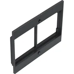 Hager GBZWR29005 Blende 2-fach Rastec Gerät aus Polyamid zu Gerätebecher Zapfsäule tiefschwarz