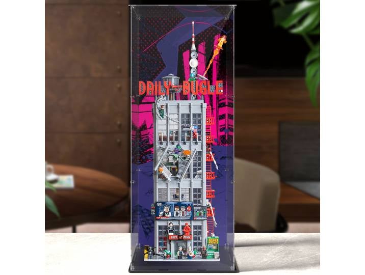 Boîte d'affichage en acrylique pour lego Daily Bugle 76178, vitrine transparente anti-poussière (ensemble LEGO non inclus)