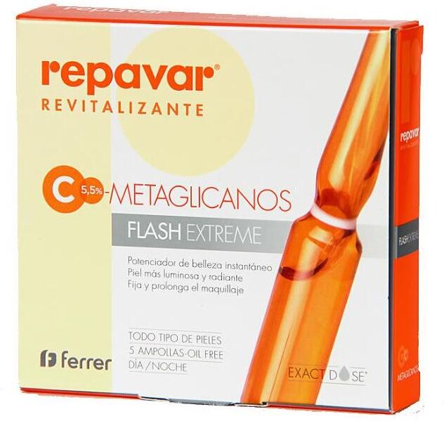 Repavar Ampolla Facial Revitalizar Flash Extreme 5 Unidades