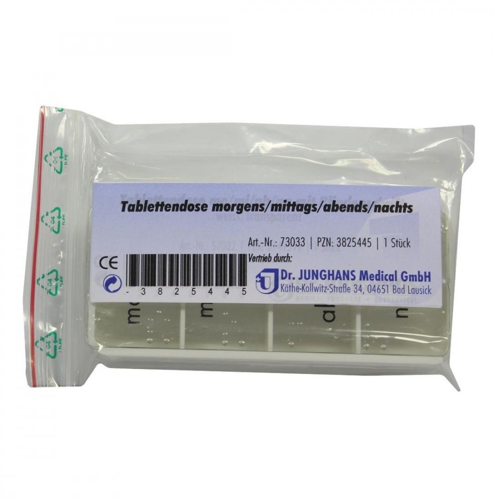 Dr. Junghans Medical GmbH Tablettendose morgens/mittags/abends/nachts 03825445