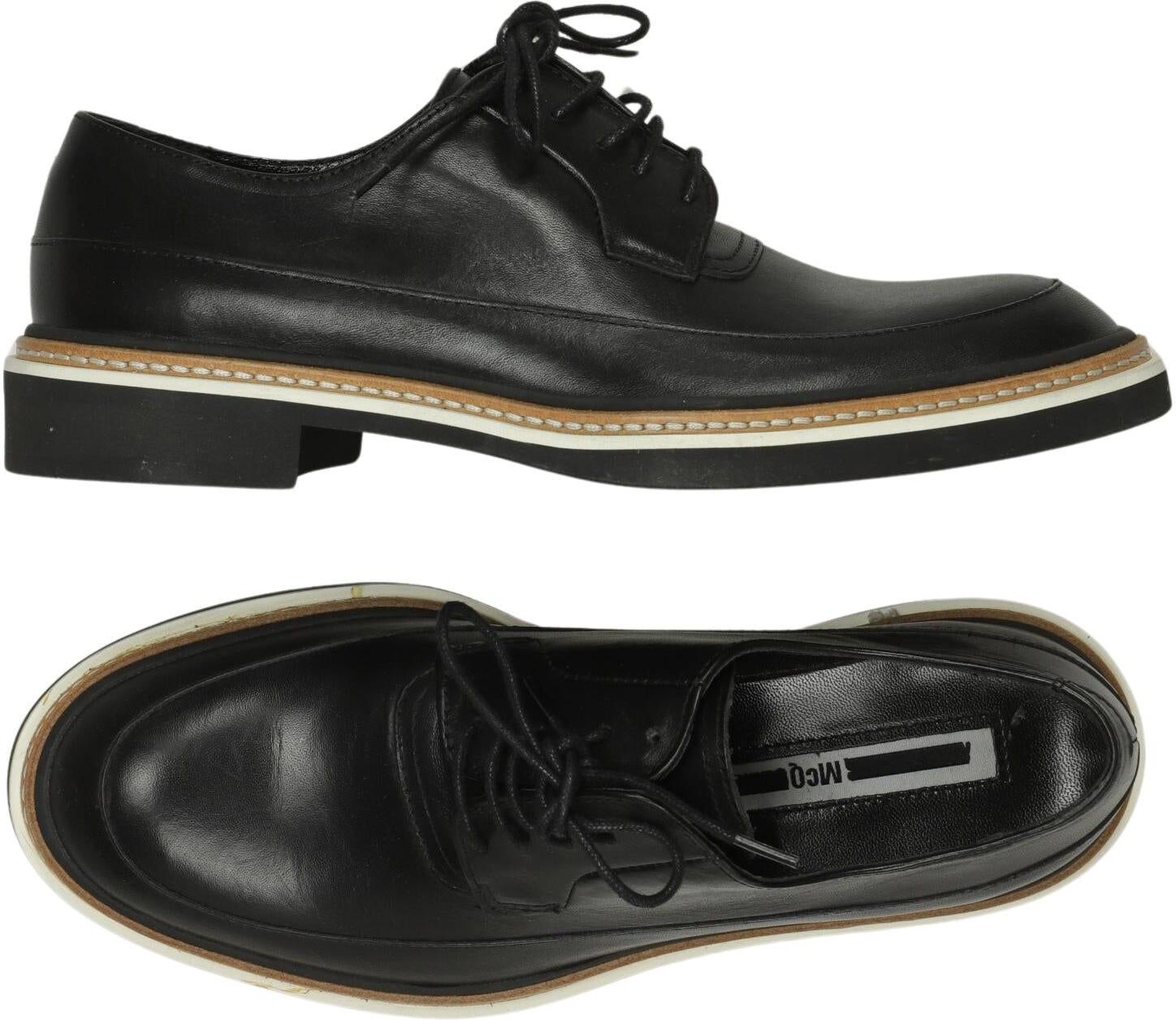 McQ Alexander Mcqueen Damen Halbschuh, Schwarz, Gr. EU 37, Leder - Second Hand