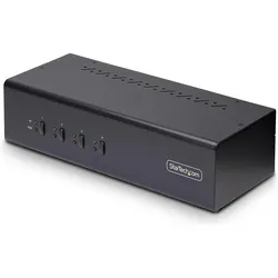 StarTech com P4DD46A2-KVM-SWITCH, 3840 x 2160 Pixel, 4K Ultra HD, Schwarz, KVM Switch, Schwarz