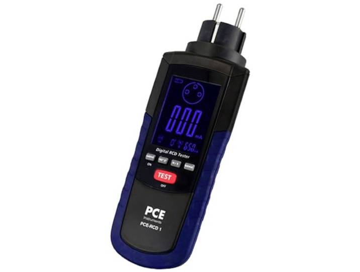 Testeur RCD PCE-RCD 1 pour tester rapidement les commutateurs FI/différents courants de test au choix