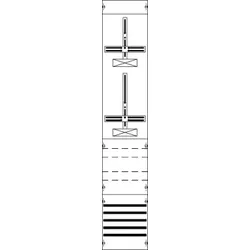Striebel & John FD19XM1 Zählerfeld ohne Verdrahtung, mit Dreipunkt-Befestigung, 9RE 2CPX054193R9999