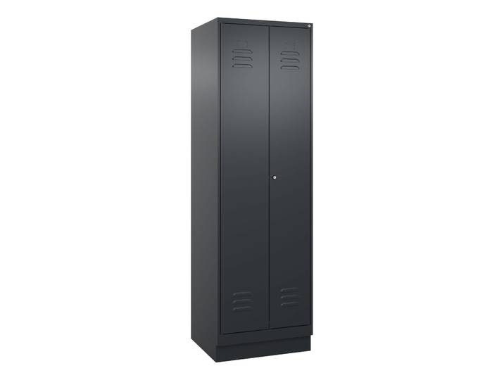 C+P Classic PLUS storage locker, Anthracite, with key, New Robust - ideal for offices and reception areas