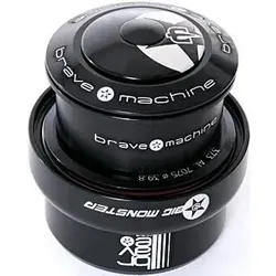 Brave Steuersatz Integrated 1 1/8 Zoll schwarz Reduziersteuersatz von 1,5" auf, obere L