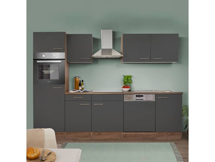 Cuisine Oliver XI 280cm Gris/Gris