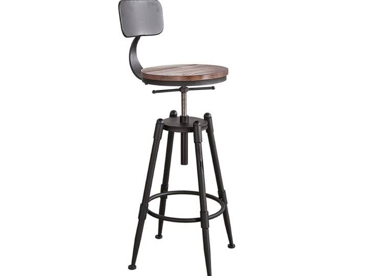 Tabouret de bar haut de style européen, chaise de beauté, tabouret rond pour barbier