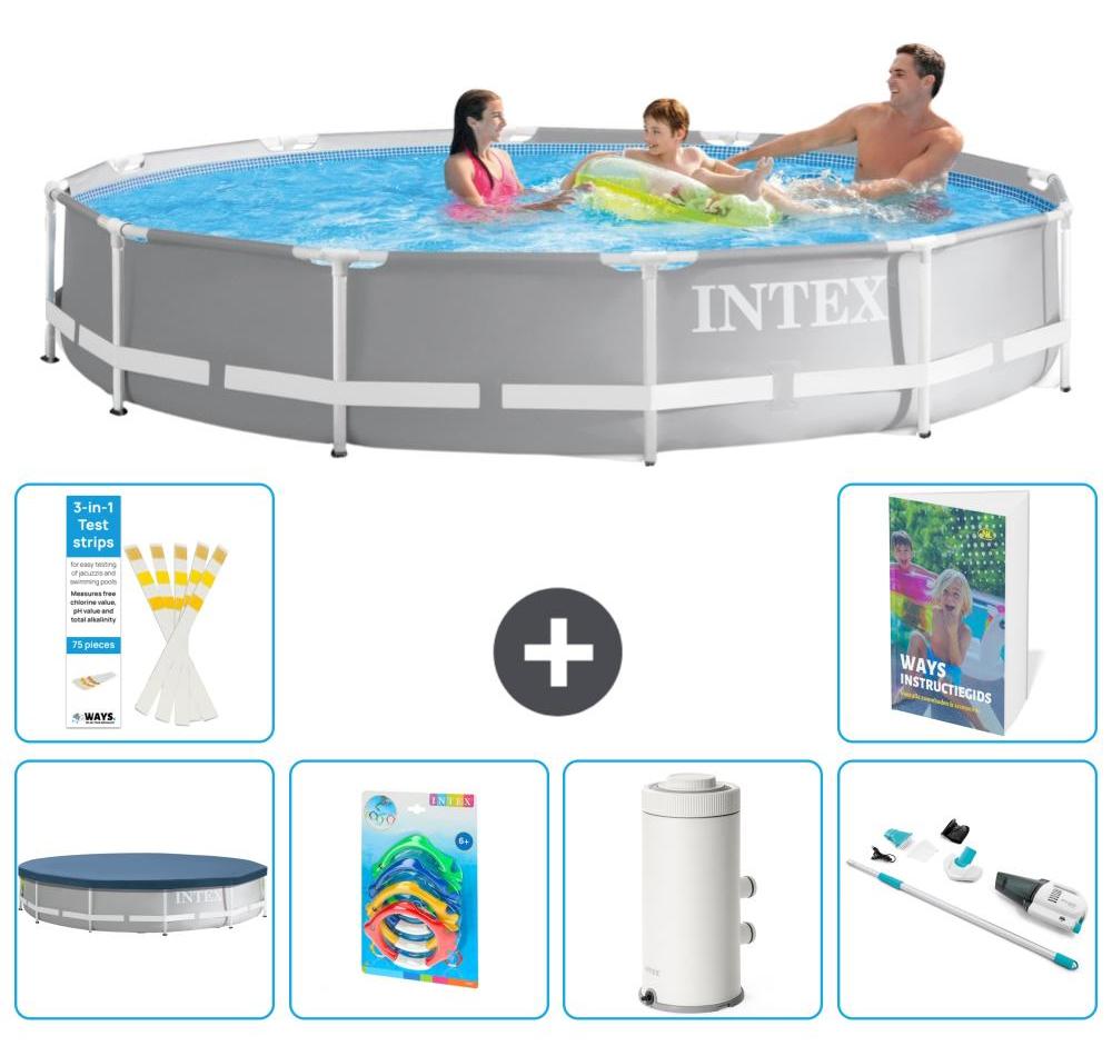 Prism Frame Pool Rund - 366x76 cm - 5-teilig S95