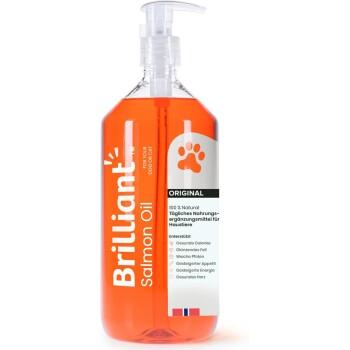 Brilliant Petcare Hofseth Biocare Brilliant Lachsöl für Hunde, Katzen, Welpen, Frettchen und Haustiere – Reines Omega-3, -6 & -9 Fischöl-Nahrungsergänzungsmittel | Hilft bei juckender Haut, Gelenkpflege, Herzgesundheit & natürlichem Fellglanz...