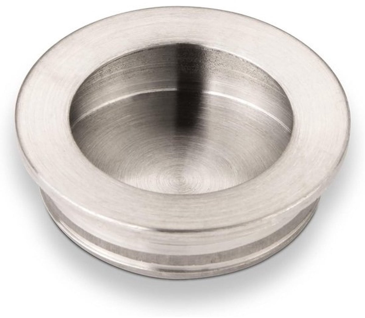 Meubelgreep Inwerkgreep RVS Geborsteld 40 mm Vierkant