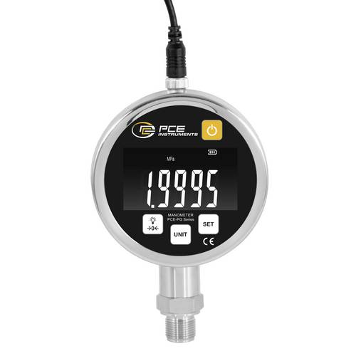 PCE Instruments hochgenaues Druckmessgerät PCE-PG 20H |Messbereich -0,88 ... +20 bar |Genauigkeit 0,05% FS. |M20 x 1,5mm