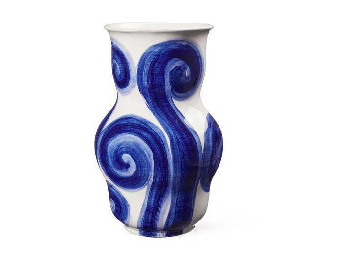 Kähler Vase Tulle 22,5 cm Bleu