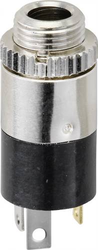 TRU COMPONENTS TC-9465724 Klinken-Steckverbinder 3.5mm Buchse, Einbau vertikal Polzahl: 3 Stereo Schwarz
