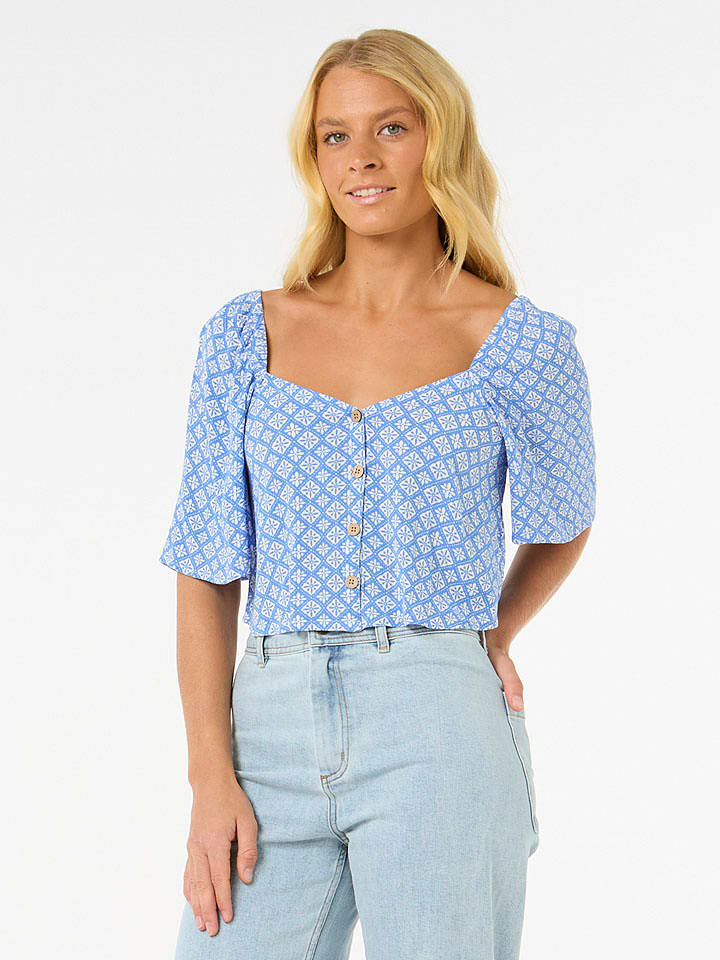 Rip Curl Bluse "San Carlos" in Hellblau - XL