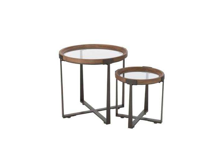 Set de tables basses gigognes de style industriel d60