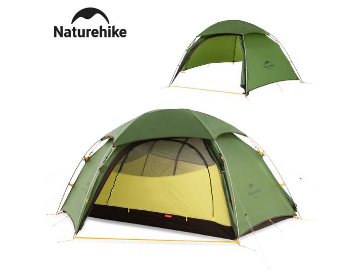 Naturehike – tente de Camping Cloud Peak, ultralégère, Portable, voyage, étanche, pour randonnée touristique, auvent Double couche, 20D, 2 personnes