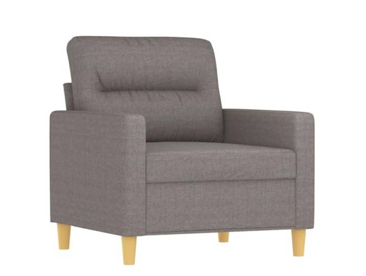 KTHLBRH 3-teiliges Sofaset mit Kissen Taupe aus Stoff Atmungsaktives Polyester, Rahmen aus Metall, Schaumgummi, 1 Sofa, 1 2-Sitzer-Sofa, 1 3-Sitzer-Sofa