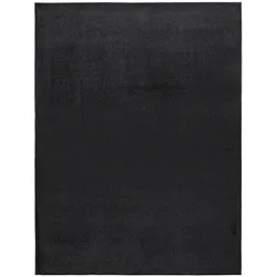 FLACHWEBETEPPICH Grau Schwarz 200 x 200 cm
