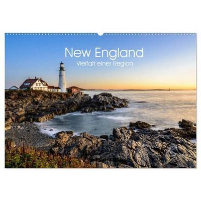 New England - Vielfalt einer Region (Wandkalender 2027 DIN A2 quer), CALVENDO Monatskalender