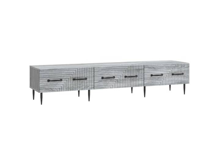 KGFHERENB TV Lowboard 147x34,5x30 cm Graues Sonoma TV-Schrank Board Schickes Lowboard für Wohnzimmer und Schlafzimmer mit geräumigen Fächern, stabilen Beinen und pflegeleichter Oberfläche.