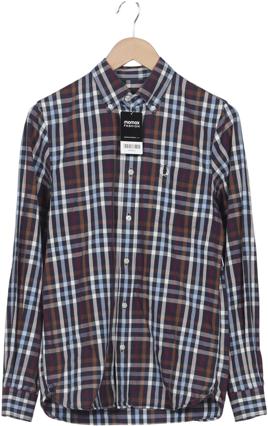 Fred Perry Herren Hemd, Mehrfarbig, Gr. S, Baumwolle - Second Hand