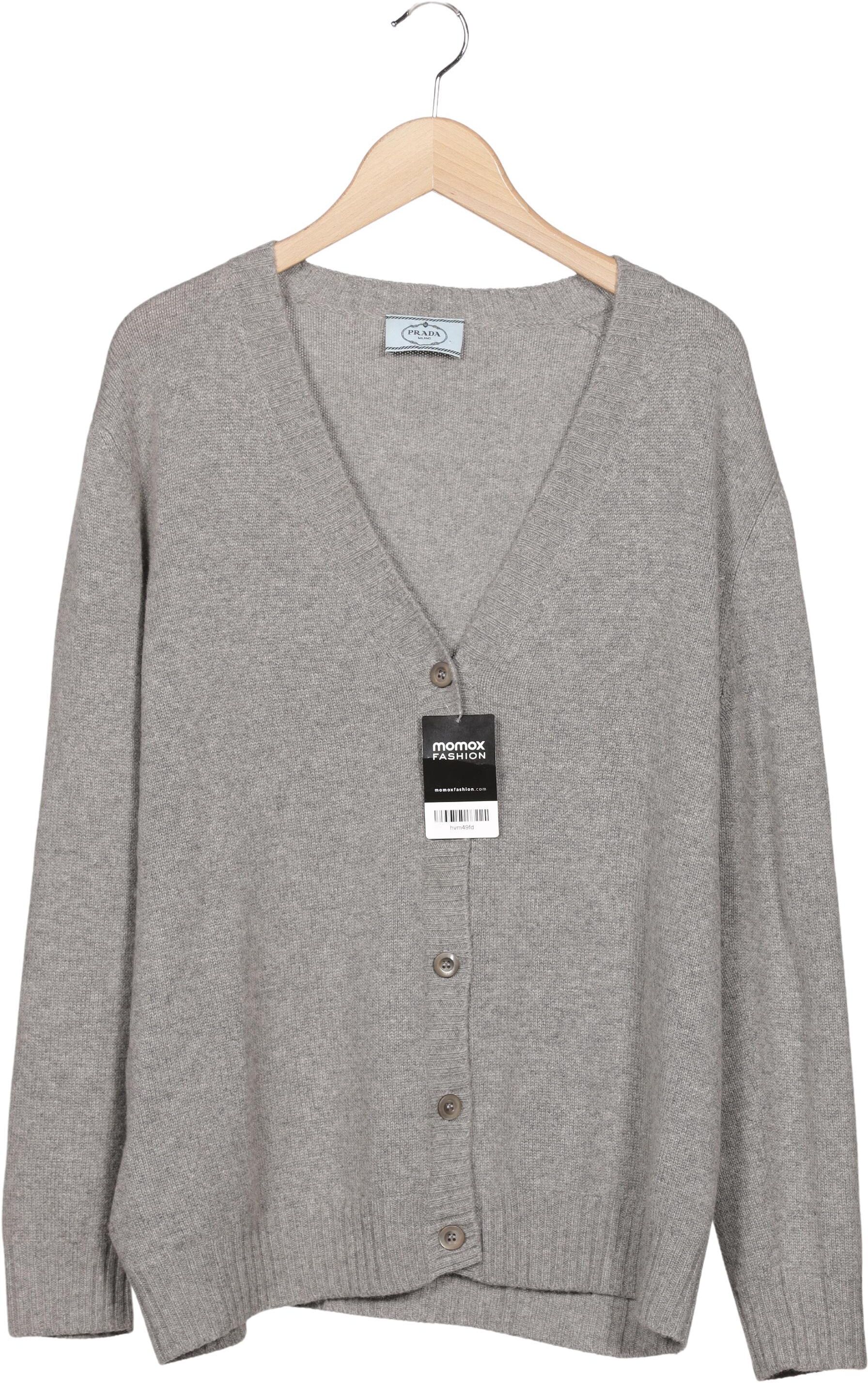 Prada Damen Strickjacke, Grau, Gr. EU 36 (IT 42), Kaschmir - Second Hand