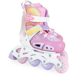Byox Inliner Dizzy pink Glitzer PU-Räder Stoßdämpfer ABEC-5-Lager verstellbar M (Gr. 34-38)