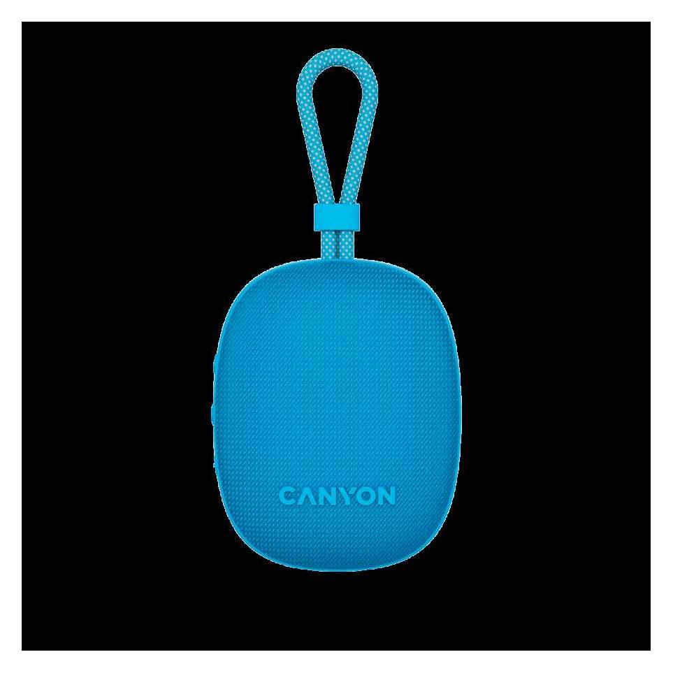 Canyon OnMove 12 - portable Bluetooth v5.3 speaker - 5W - TWS - IPX7 - 12 hours - USB-C charging (12 h) (CNE-CBTSP12BL)