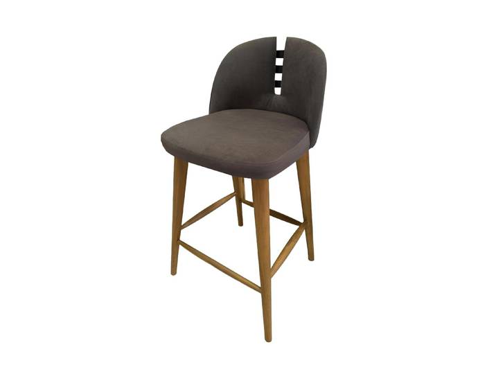 Xlmoebel Barhocker Gepolsterter Tresenstuhl mit Rückenlehne in zeitlosem Design (Barhocker), Hergestellt in Europa