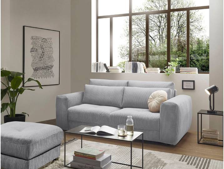 ED EXCITING DESIGN 2-Sitzer Barura, Big-Sofa mit 2 Nierenkissen