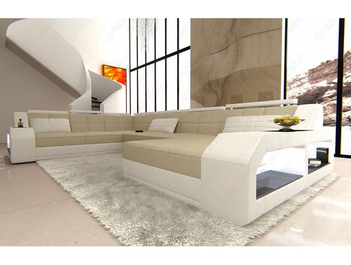 XXL Stoff Wohnlandschaft Matera U-Form