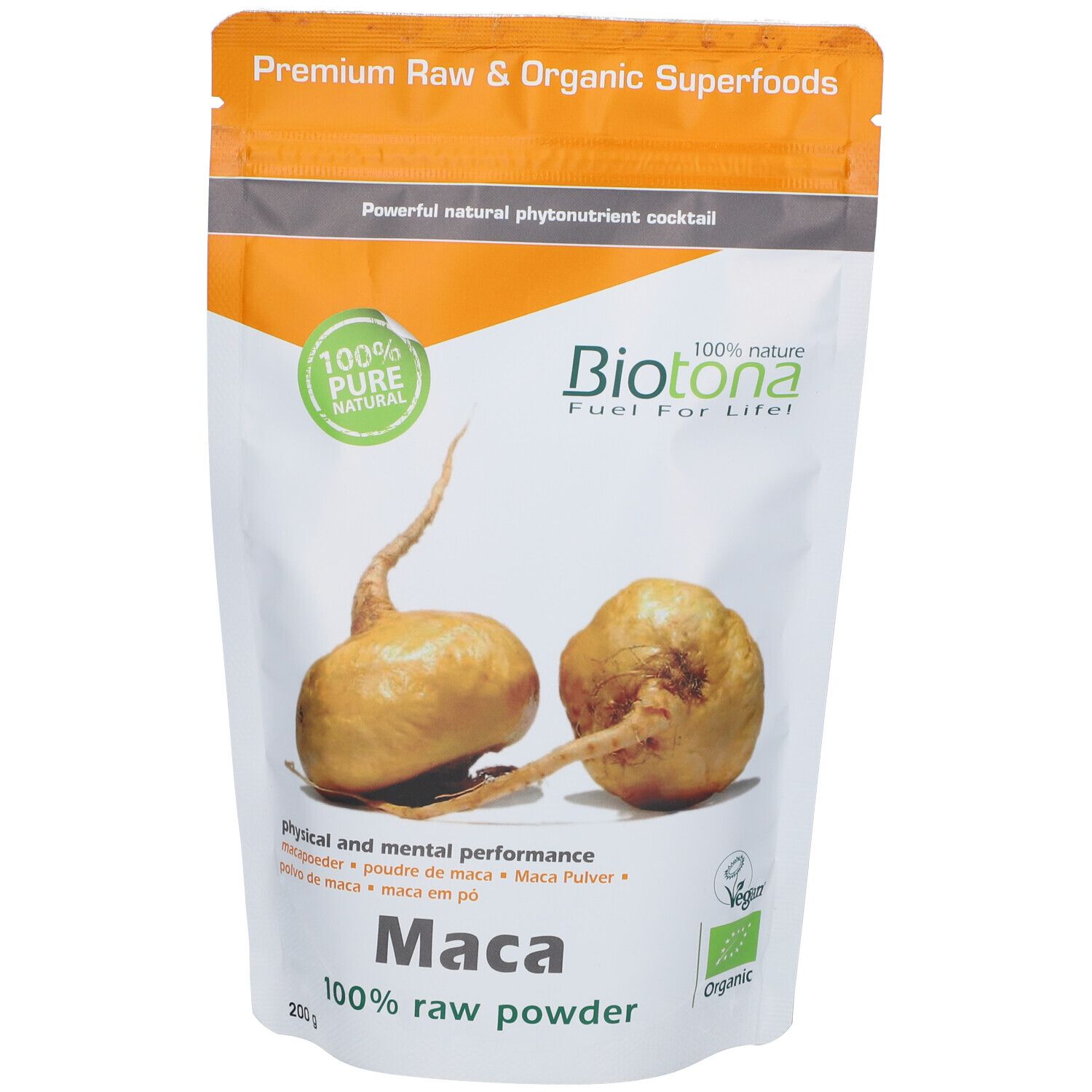Biotona Bio Macapoeder ok Nlfrde 200 g Pulver