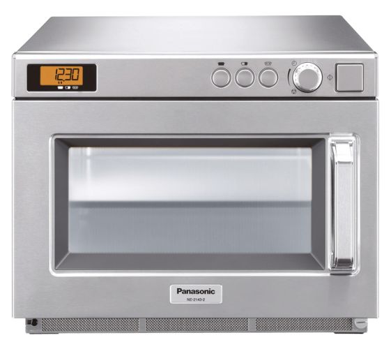 Panasonic NE-2143-2, Arbeitsplatte, Solo-Mikrowelle, 18 l, 2100 W, Eingebautes Display, LCD