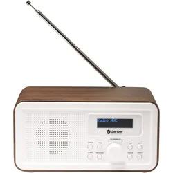 Denver DAB-30DW (DAB+, FM), Radio, Braun, Weiss