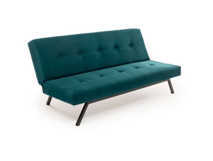 Bettsofa Zola Petrolgrün Stoff B 180 T 64 cm - Bettsofa