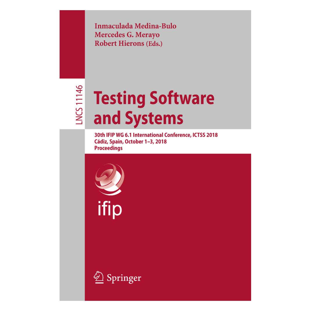 Springer Testing Software and Systems (Englisch, Softcover, Inmaculada Medina-Bulo, Mercedes G. Merayo, Robert Hierons) (55997350)