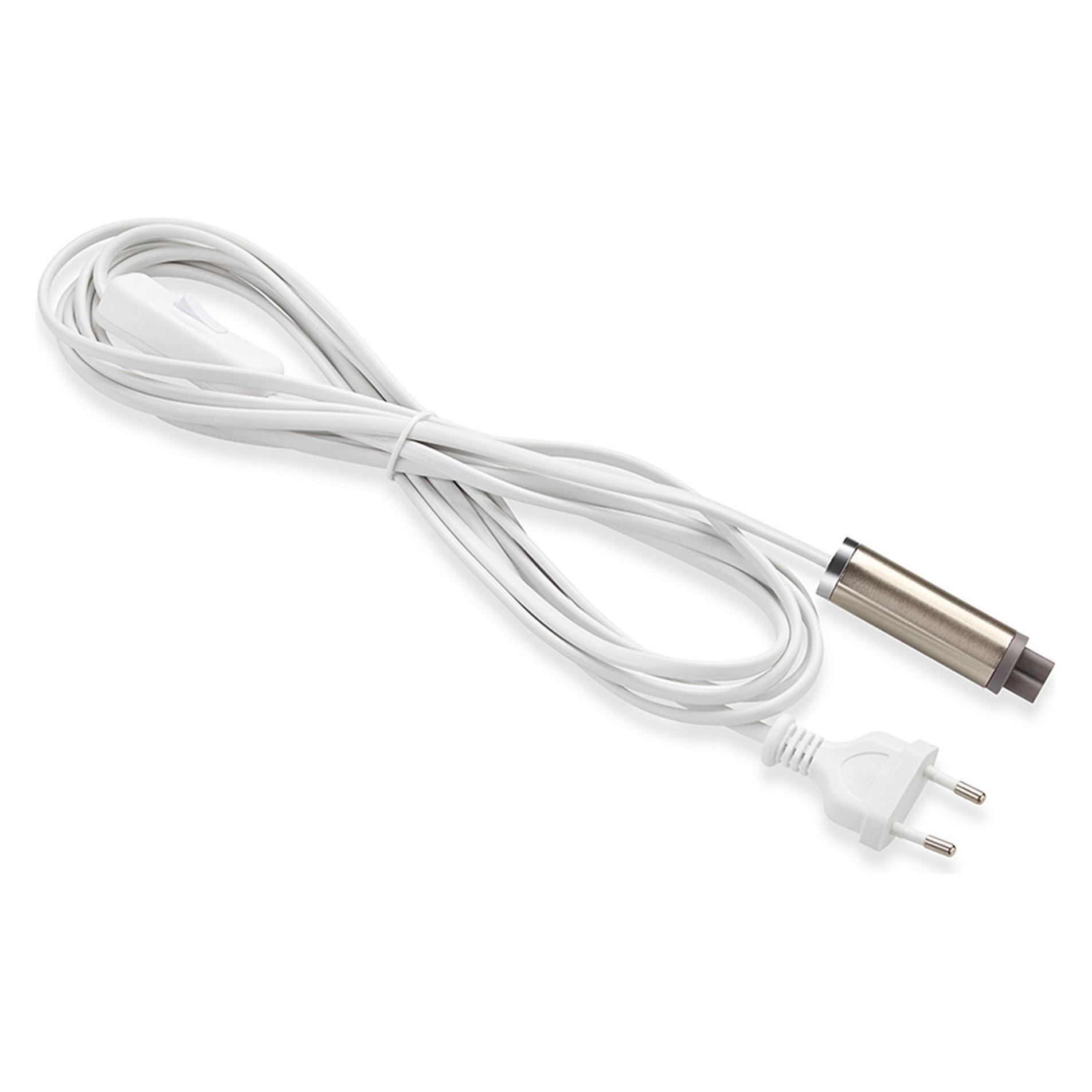 Markslöjd EXPAND Start cable 3,5m Wallplug+Switch Steel (3.50 m) (61775137)