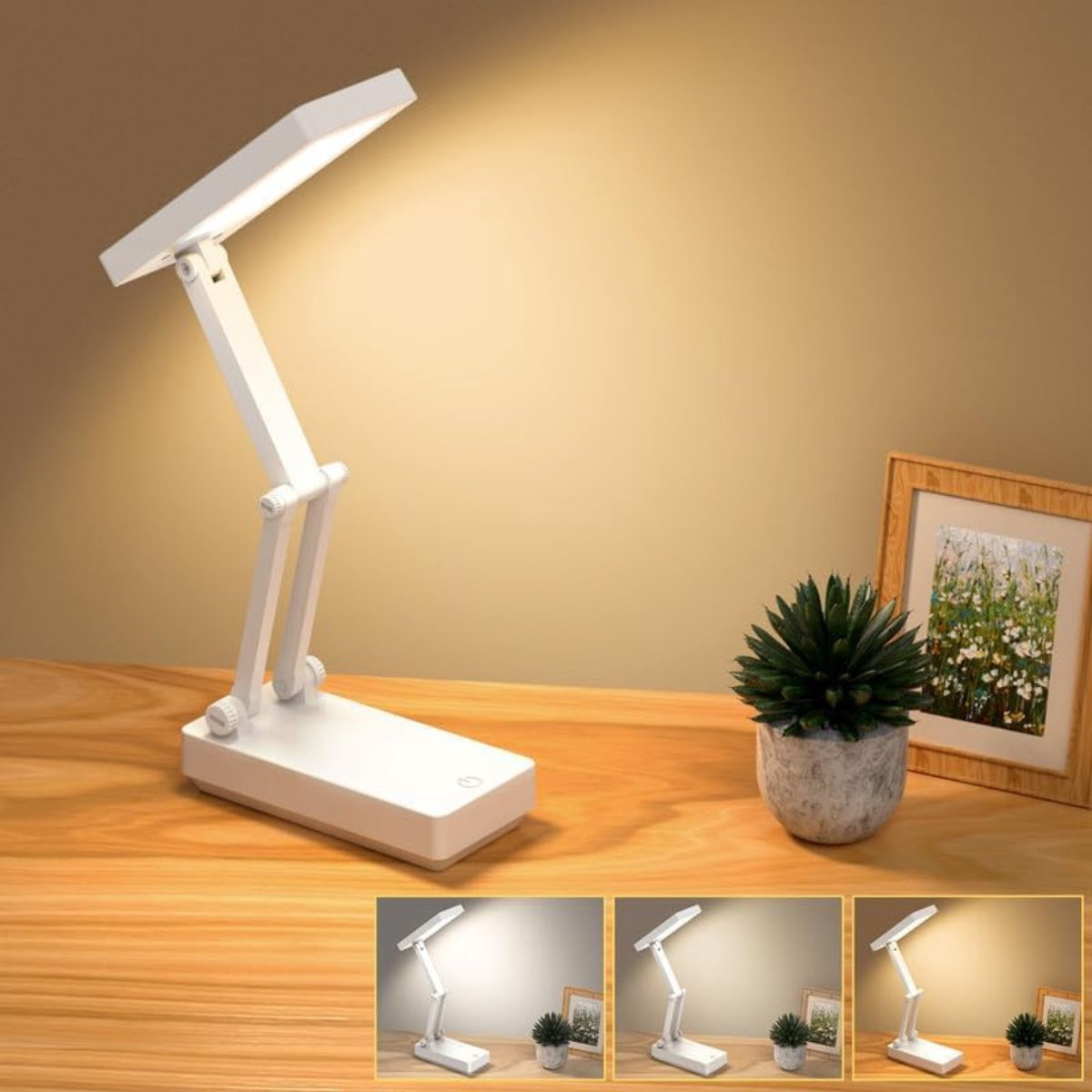 MRKK® LED Bureaulamp voor Kinderkamers - Oplaadbare Tafellamp met Daglichtfunctie